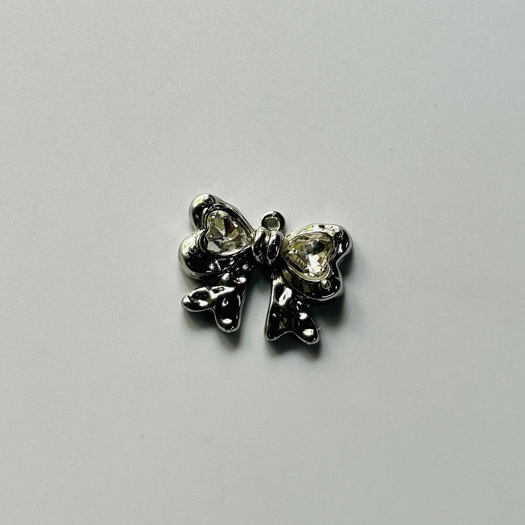 silver stone bow charms