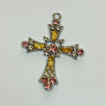 pink and white trending cross charms