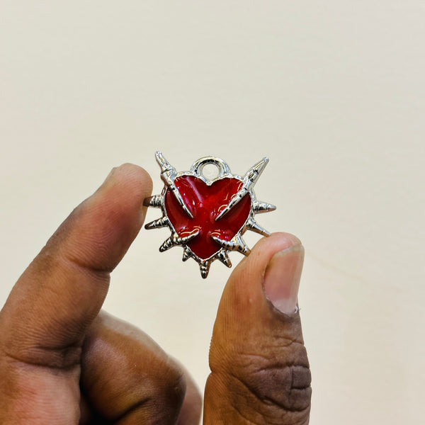 Red spick heart