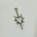 spick heart cross charms