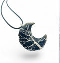 12 PCS BLACK BROKEN MOON NECKLACE