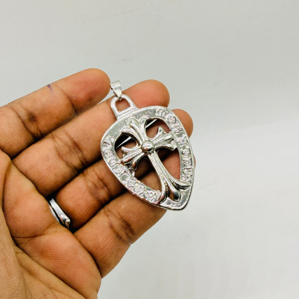 CH Gothic Shield Cross Pendant