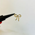 gold small bow charms