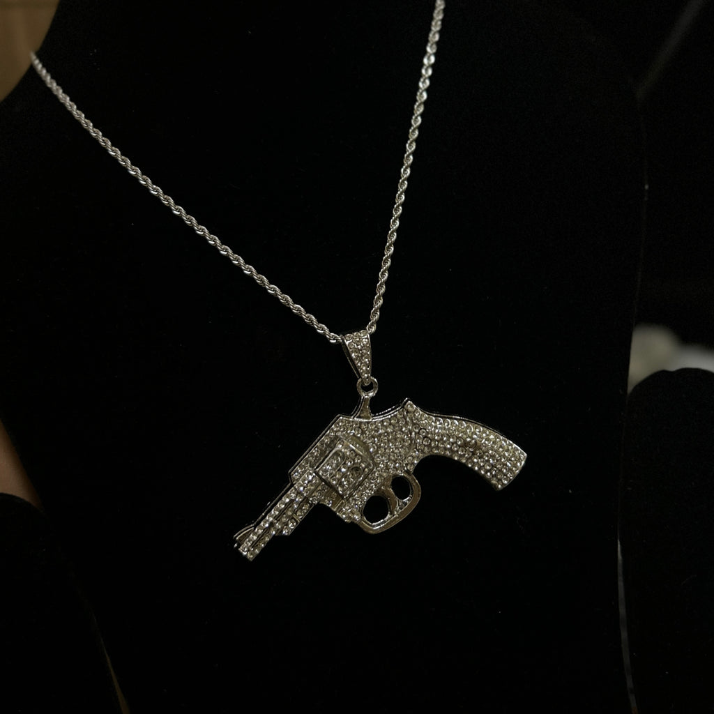 gun pendant with chain