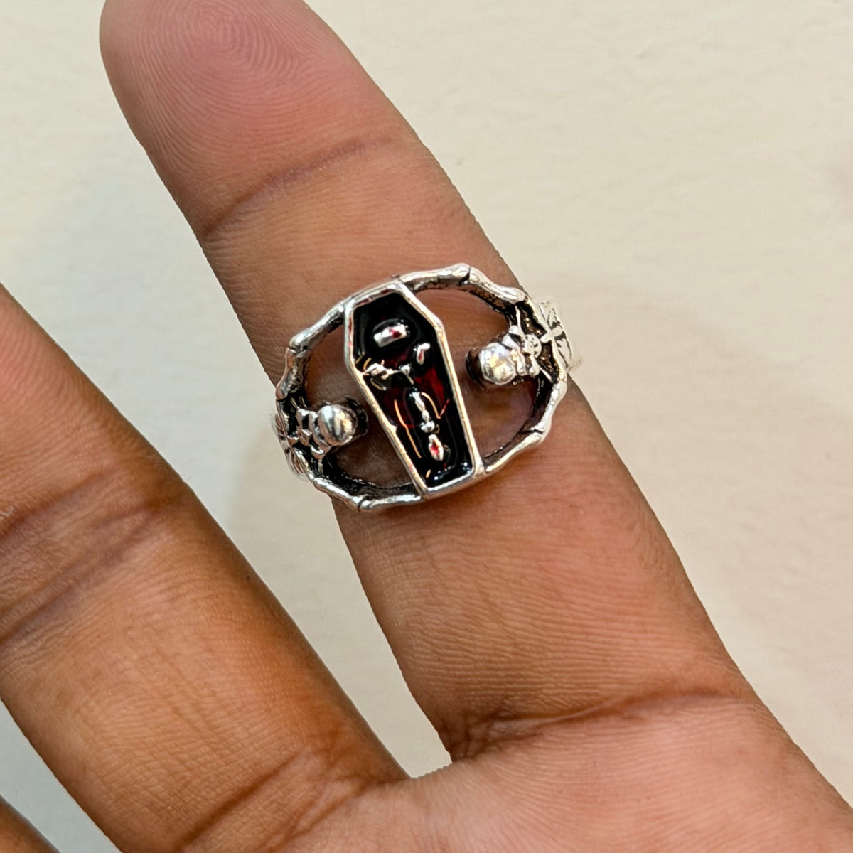 Crazy skull ring pack of 5