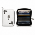 3 Pcs Premium Chrome Style Zipper Card Holder Wallet