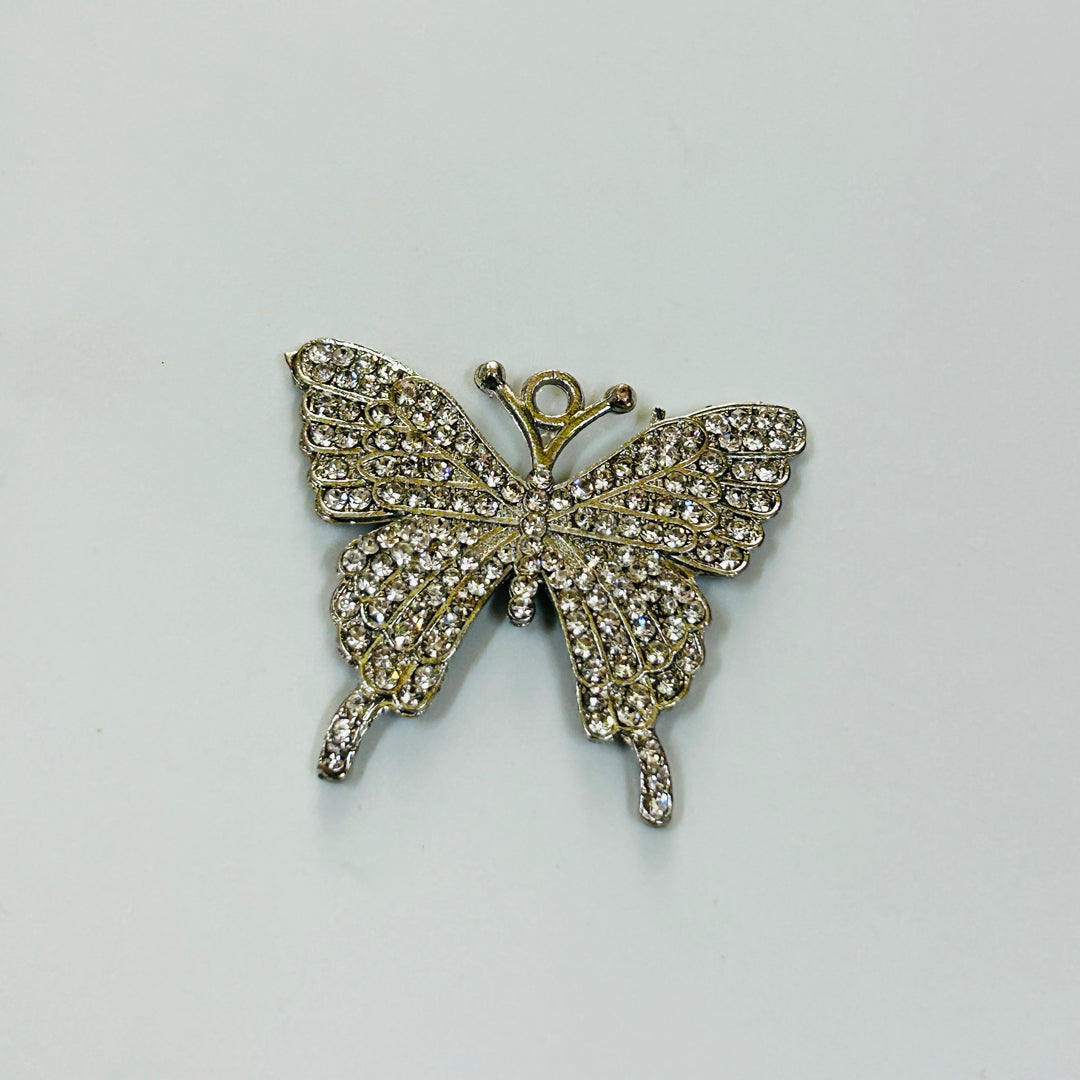 silver butterfly charms