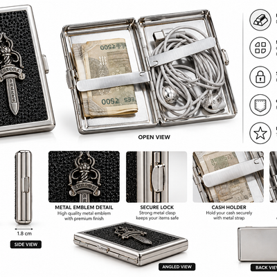CH Big Dagger Premium Metal Wallet with Cash Holder | Fashion Lobby