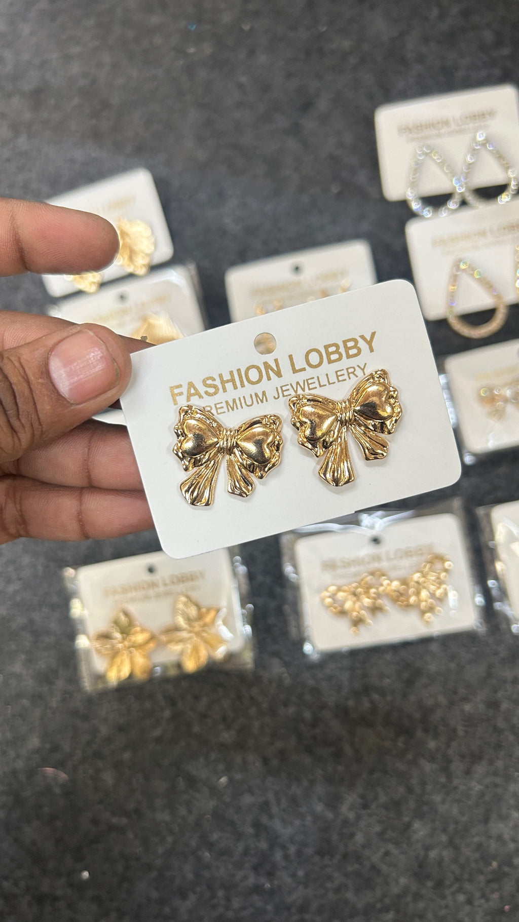 cute small bow earrings