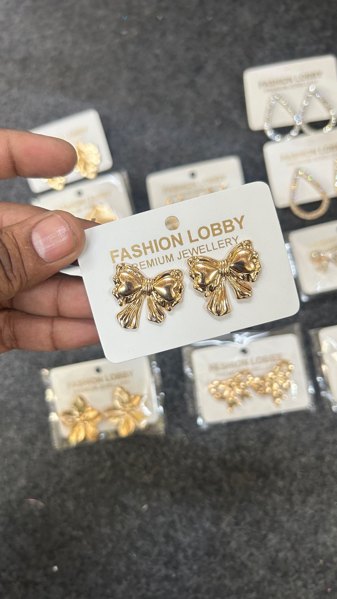 cute small bow earrings