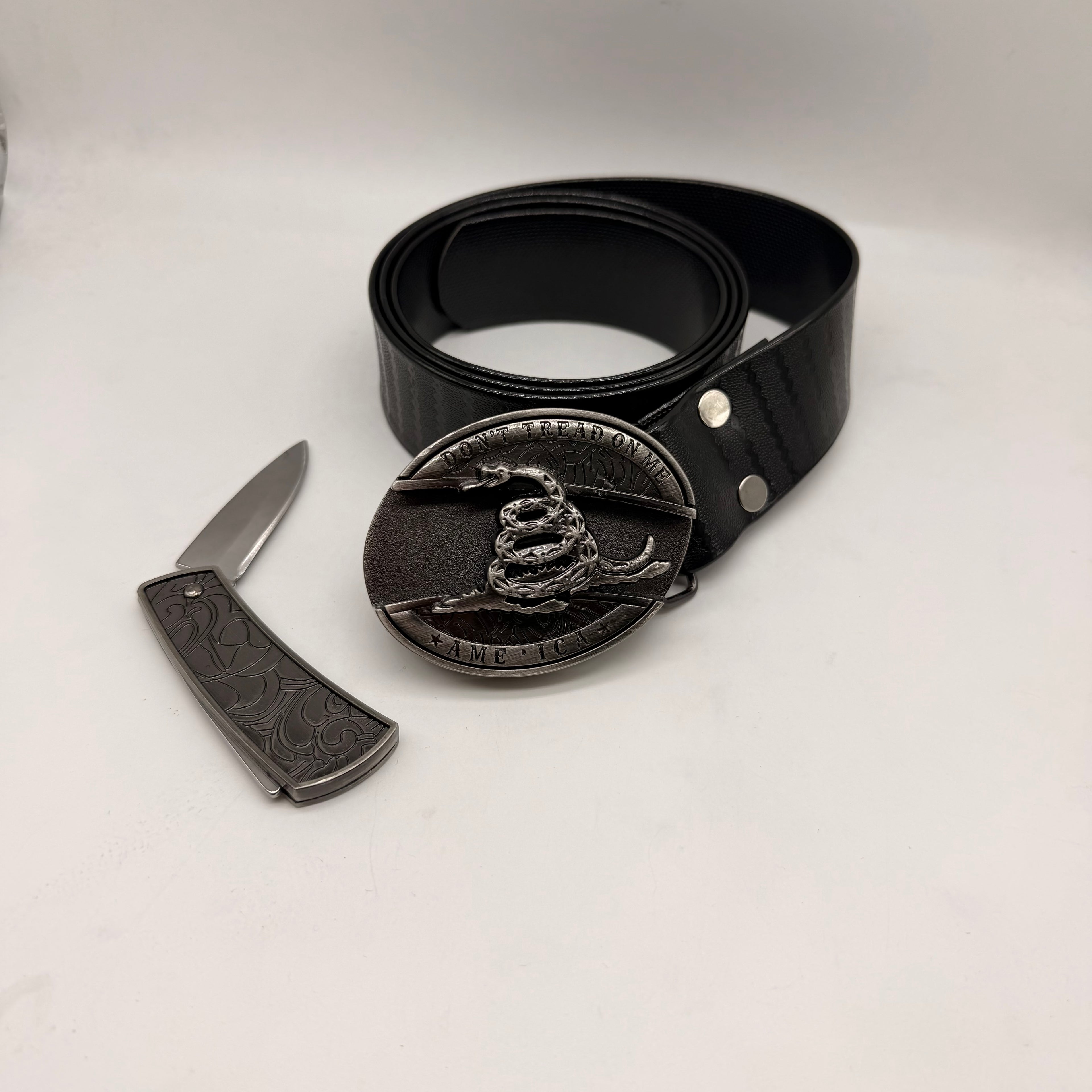 Premium snake knife, buckle belt for men and woman