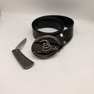 Premium snake knife, buckle belt for men and woman