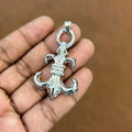 Vintage Fleur Chrome Pendant