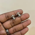 Chrome Royal Fleur Studs