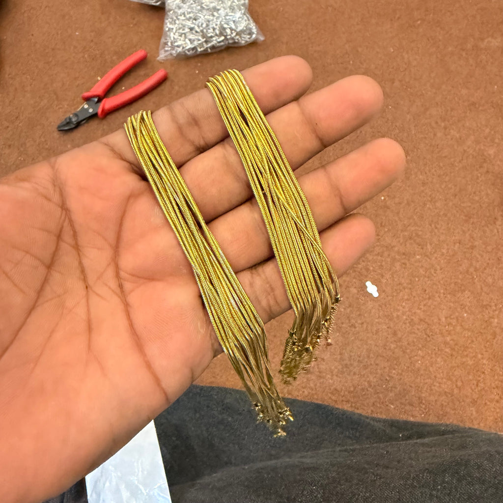 Premium gold snake chain pack of 10