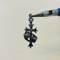 Black skull cross