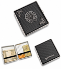 3 Piece - Premium gothic carbon fiber metal cigarettes case & cash holder