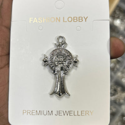 silver chrome cross