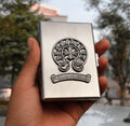 Silver Ch metal card holder