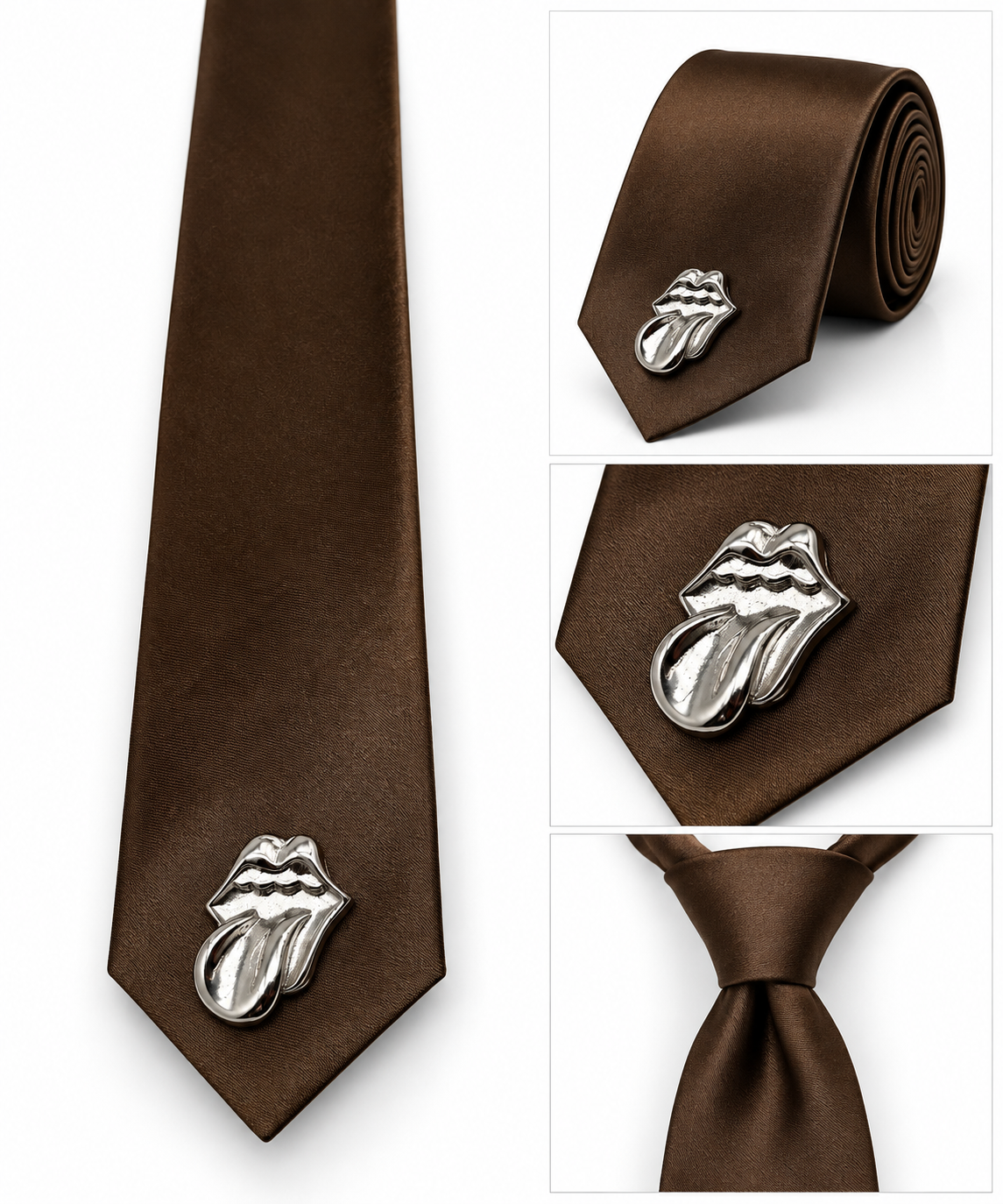 CH to brown tie for men and woman unisex y2k