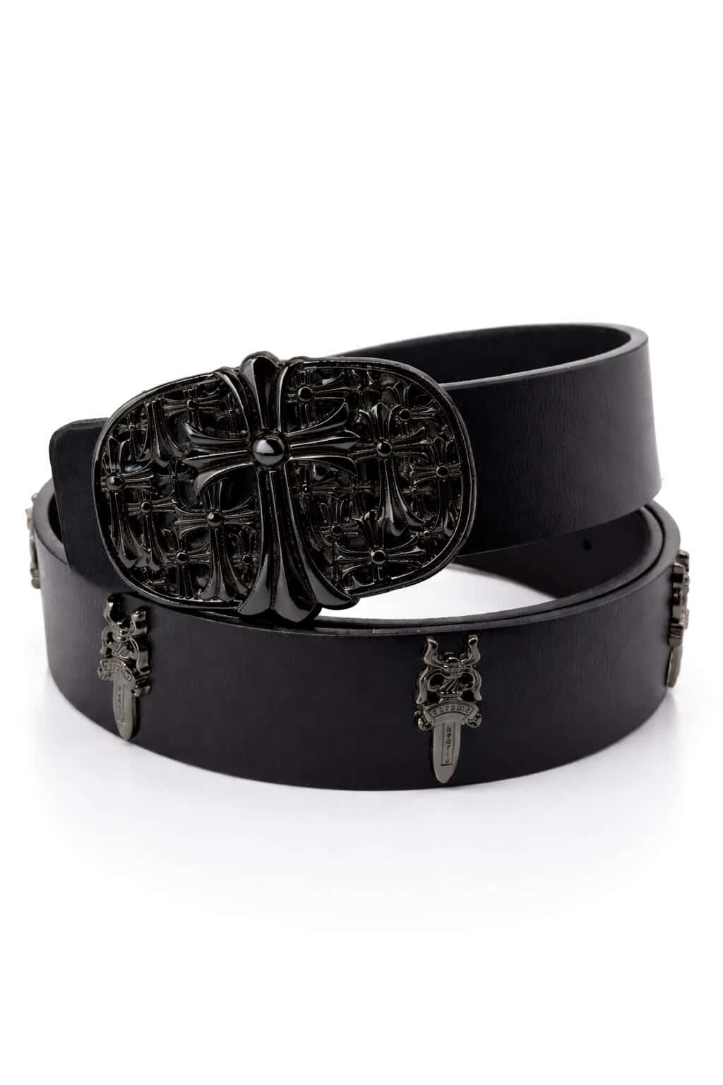 Ch Black Crusade Strap leather belt