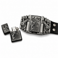 Skull & Gun Lighter Belt
