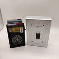 CH Chrome RFID Pop-Up Card Holder Wallet | Slim Metal Card Wallet with Leather Cover