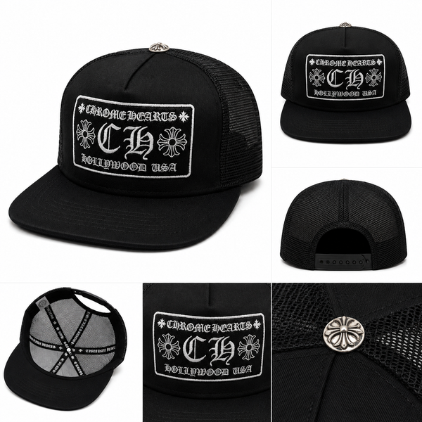 Pack of 3 Piece – Black CH Hollywood Patch Trucker Caps | Urban Fashion Combo
9. Pack of 3 Piece – Triple Black Cross