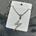 iced cross pendant with chain