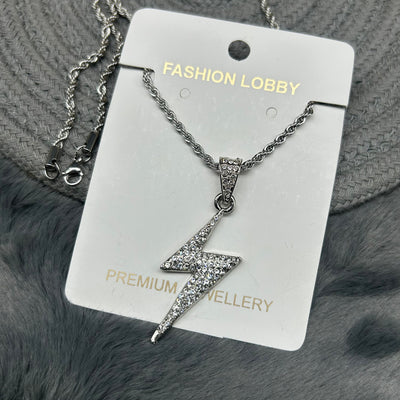 iced cross pendant with chain
