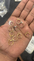 10 pair of earrings hoops