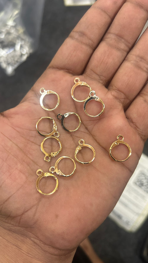 10 pair of earrings hoops