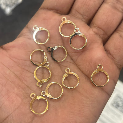 10 pair of earrings hoops