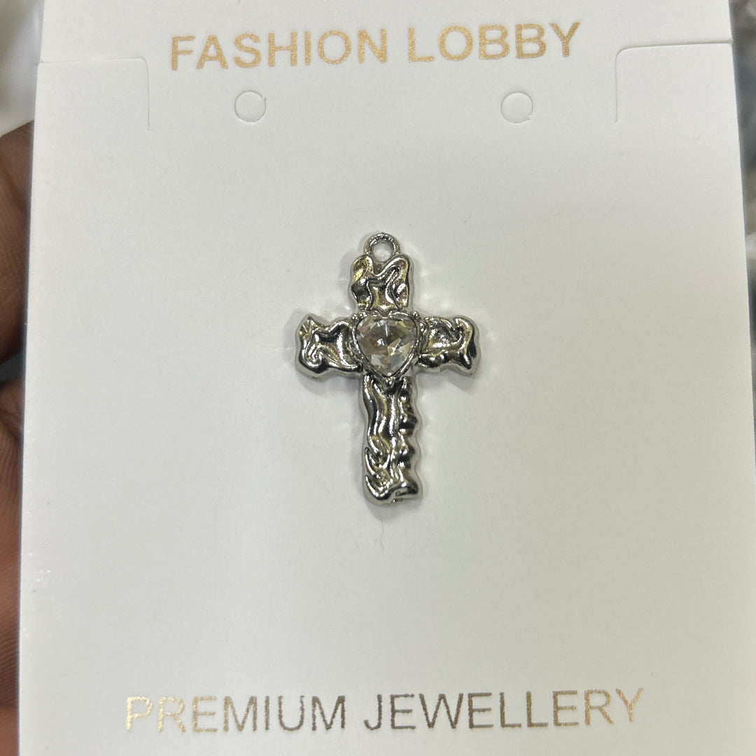 Small heart melting cross