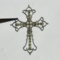 Cutie white stone cross