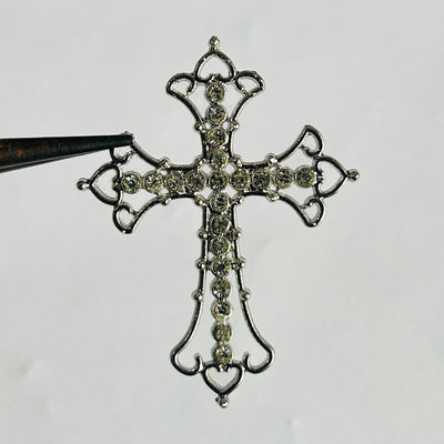 Cutie white stone cross