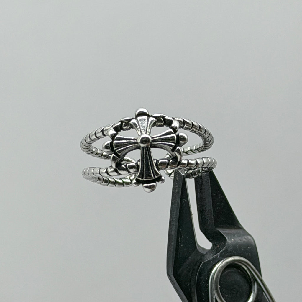 3 piece- cross ring