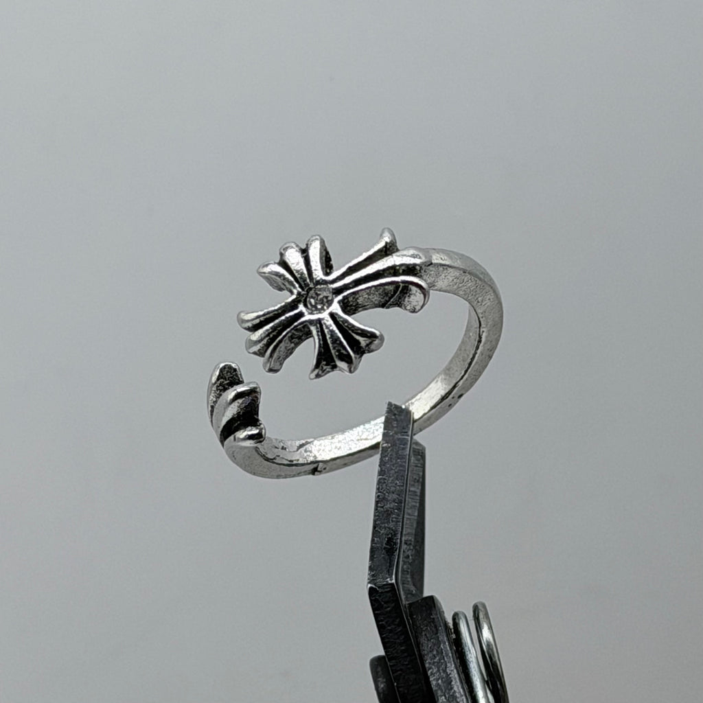 3-Piece CH Floral Signet Ring Set