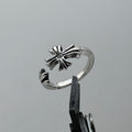 3-Piece CH Floral Signet Ring Set