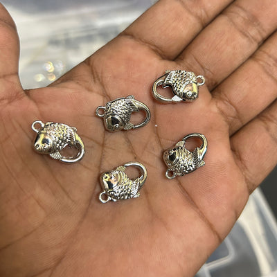 5 pcs big size fish lobster keychain hook