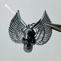 Black wings skull black eye
