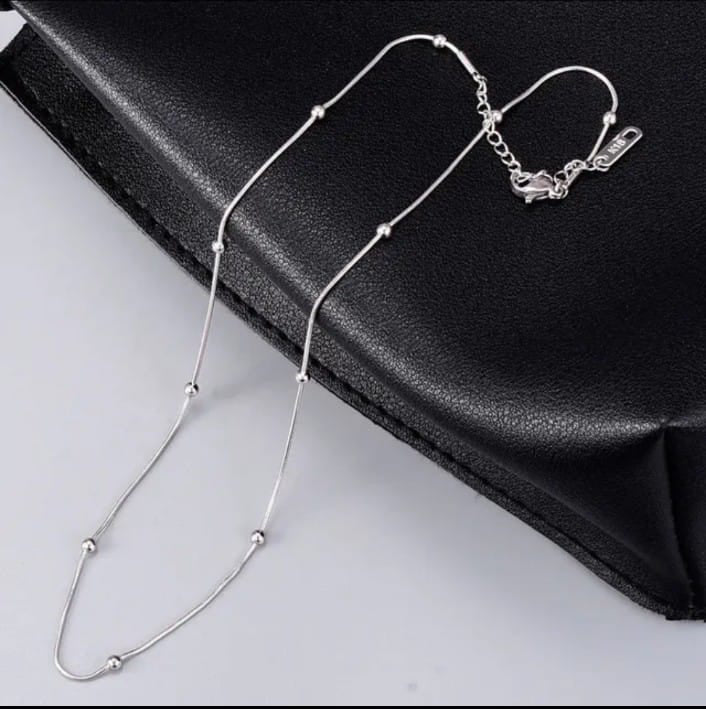 ANTI TARNISH STAINLESS STEEL SILVER CHAIN 20 inch