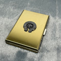 3 Pcs Gold chrome heart centre card holder
