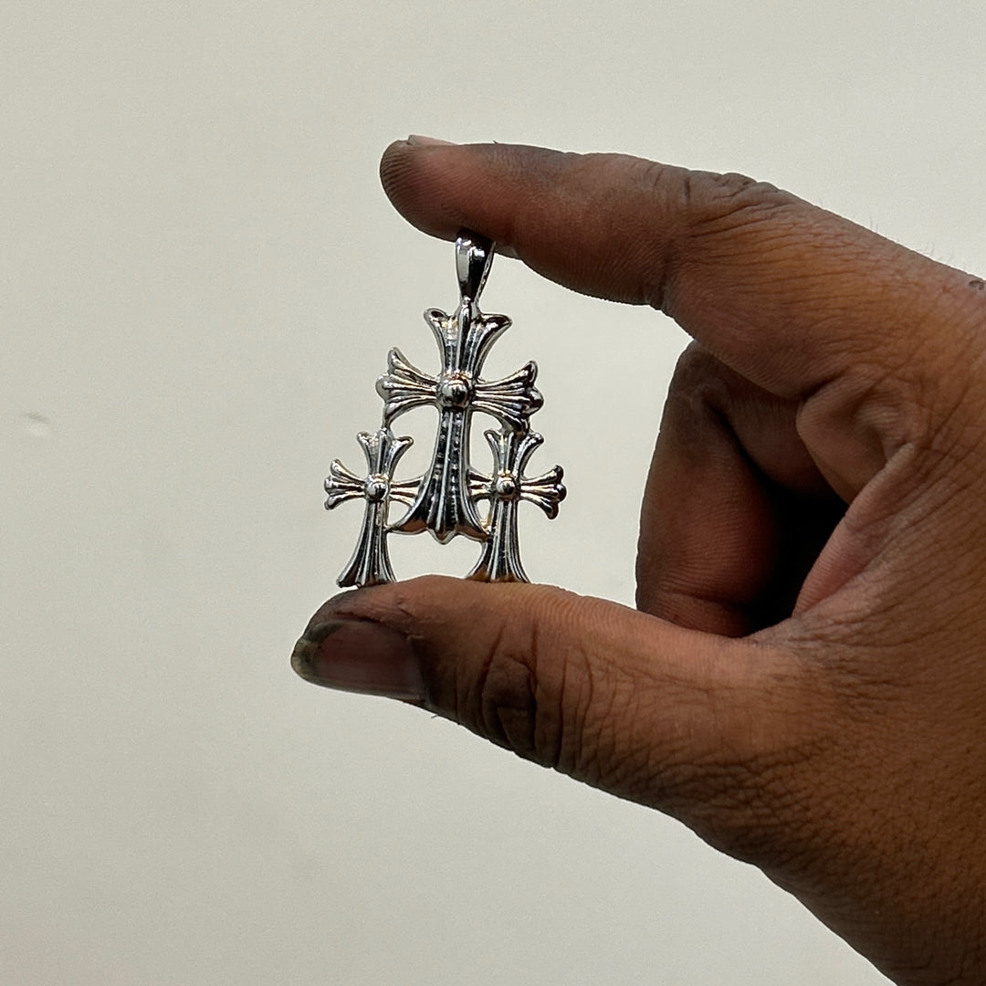 triple cross pendant