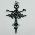 Demon cross pendant