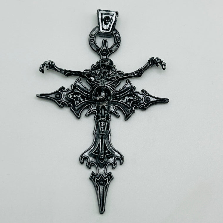 Demon cross pendant