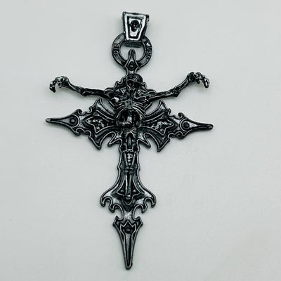 Demon cross pendant