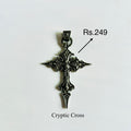 Criptic cross pendant