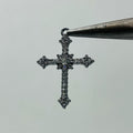 black iced out cross