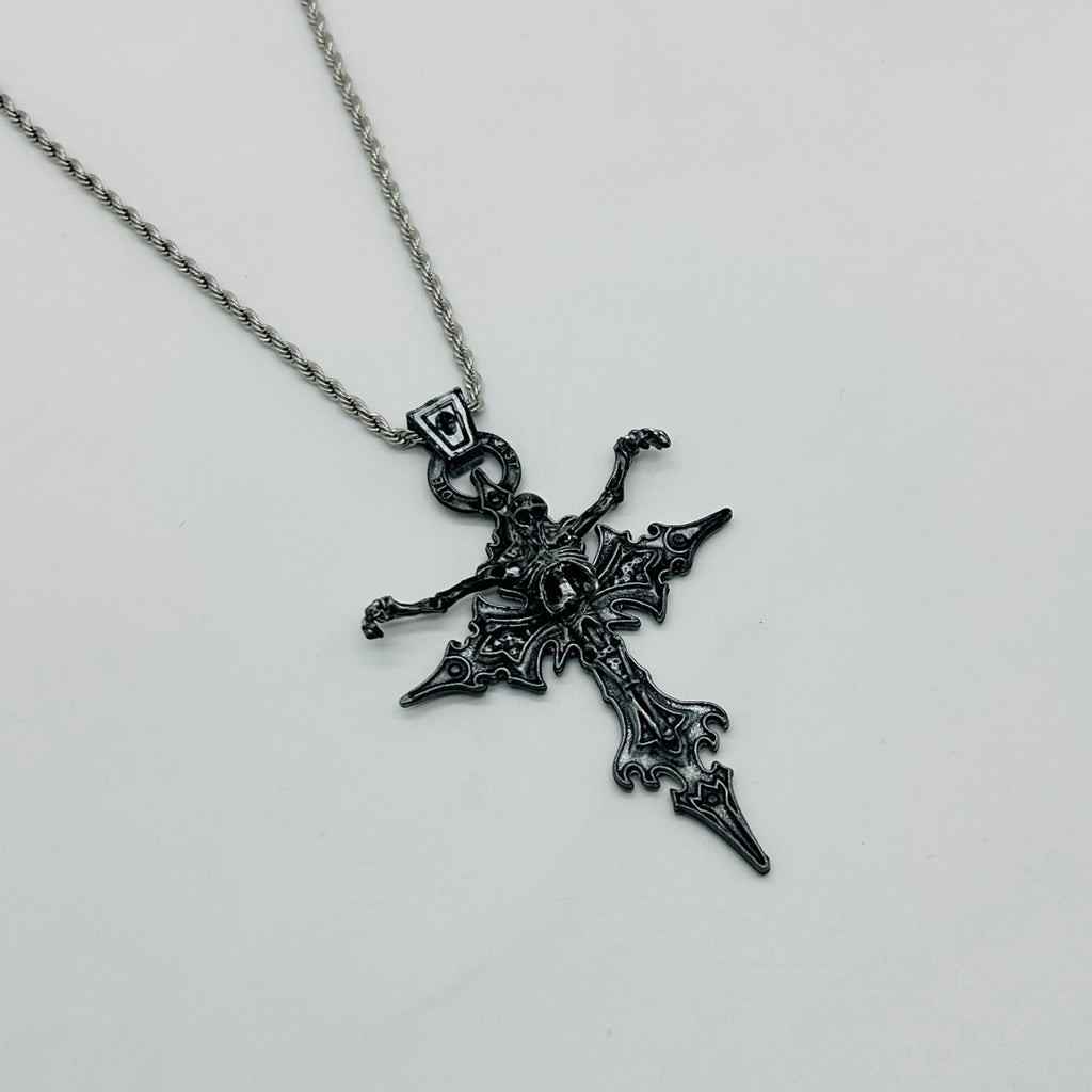 Exclusive The demon cross pendant with stainless steel chain